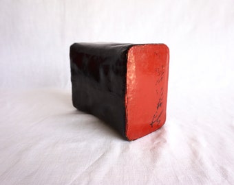 Lacquerware Pillow Black and Red