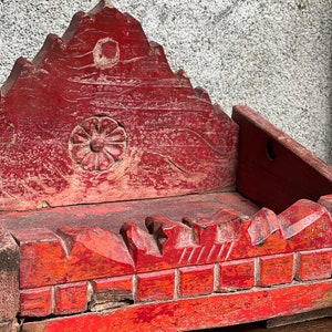 Home Temple Red Singansan Mandir Antique image 3