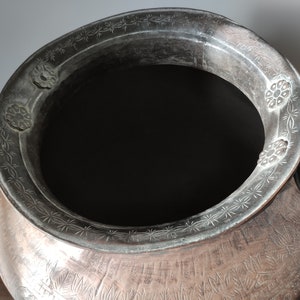 Copper Water Pot With Etched Design Large image 10