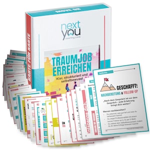 Achieve your dream job – Card set for clarity, application & self-confidence | 27 cards with impulses, tasks and tips for your path