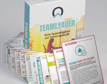 Team Leader – Card Set for Modern Leadership – 27 Cards with Prompts, Reflections & Tasks | Gift for Managers and Team Leaders