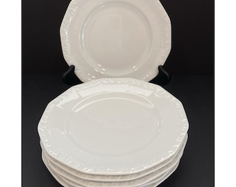 Rosen thal ローゼンタール エンボス加工 ホワイトプレート6枚セット Rosen thal ローゼンタール エンボス加工 ホワイトプレート6枚セット