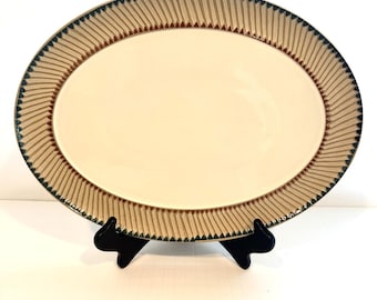 Denby England Luxor Large Oval Serving Platter 14.5"