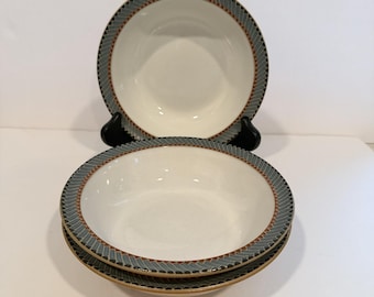 Conjunto de 3 tigelas vintage DENBY LUXOR de 18 cm para sopa e cereal.