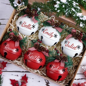 Personalized Christmas Tree Ornament,Custom 2025 Jingle Bell,Christmas tree ornament ,bell ornament custom,Christmas Decor,Christmas Gift