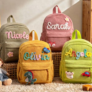 Sac à dos personnalisé pour tout-petit,Sacs à dos personnalisés pour enfants avec prénom,Sac d'école pour enfants,Sac à dos pour enfants d'âge préscolaire,Sac à dos pour enfants,Rentrée des classes