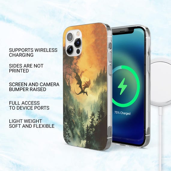神秘の森の携帯電話ケース エルフの魔法のカバー iPhone 16、15、14