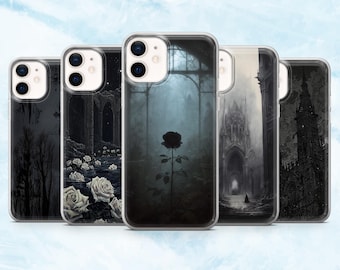 Gothic Phone Case Fantasy Goth Dark Academia Cover for iPhone 17, 16, 15, 14, 13, 12 Samsung S25, S24, A16, A56 Pixel 10Pro XL, 9A, 8A, 8Pro