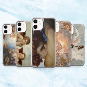 Fallen Angel Phone Case Renaissance Angel Cover for iPhone 16, 15, 14, 13, 12, 11 Samsung S25, S24, A16, A56 Pixel 9A, 9Pro XL, 8A 8Pro