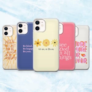 Quotes Phone Case Motivational Positive Quote Cover for iPhone 16, 15, 14, 13, 12, 11 Samsung S25, S24, A16, A56 Pixel 9A, 9Pro XL, 8A, 8Pro