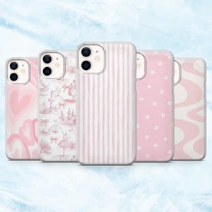 Light Pink Phone Case Pastel Pink Girly Cover for iPhone 16, 15, 14, 13, 12, 11 Samsung S25, S24, A16, A56 Pixel 9A, 9Pro XL, 8A, 8Pro