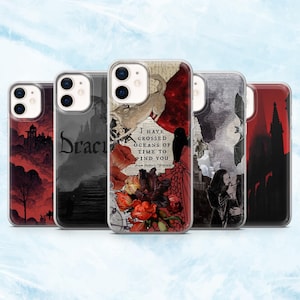 Vampire Phone Case Gothic Dracula Goth Cover for iPhone 16, 15, 14, 13, 12, 11 Samsung S25, S24, A16, A56 Pixel 9A, 9Pro XL, 8A, 8Pro