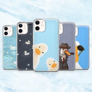 Ducks Phone Case Cute Duck Kawaii Cover for iPhone 16, 15, 14, 13, 12, 11 Samsung S25, S24, A16, A56 Pixel 9A, 9Pro XL, 8A, 8Pro