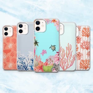 Coral Reef Phone Case Marine Ocean Coral Cover for iPhone 16, 15, 14, 13, 12, 11 Samsung S25, S24, A16, A56 Pixel 9A, 9Pro XL, 8A, 8Pro
