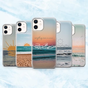 Sunset Phone Case Beach Sun Ocean Cover for iPhone 16, 15, 14, 13, 12, 11 Samsung S25, S24, A16, A56 Pixel 9A, 9Pro XL, 8A 8Pro