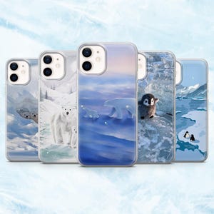 Arctic Phone Case Polar Snow Bear Cover for iPhone 16, 15, 14, 13, 12, 11 Samsung S25, S24, A16, A56 Pixel 9A, 9Pro XL, 8A, 8Pro