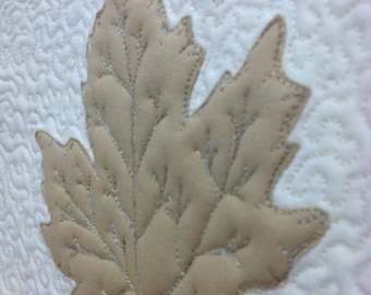 Maple Leaves in Taupe Quilted Trivet Set Quiltsy Handmade