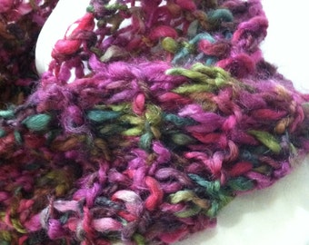 Chunky Knit Cowl Mohair Rose Garden Quiltsy Handmade