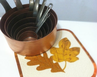 Quilted Trivet-Autumn Leaves Quiltsy Handmade