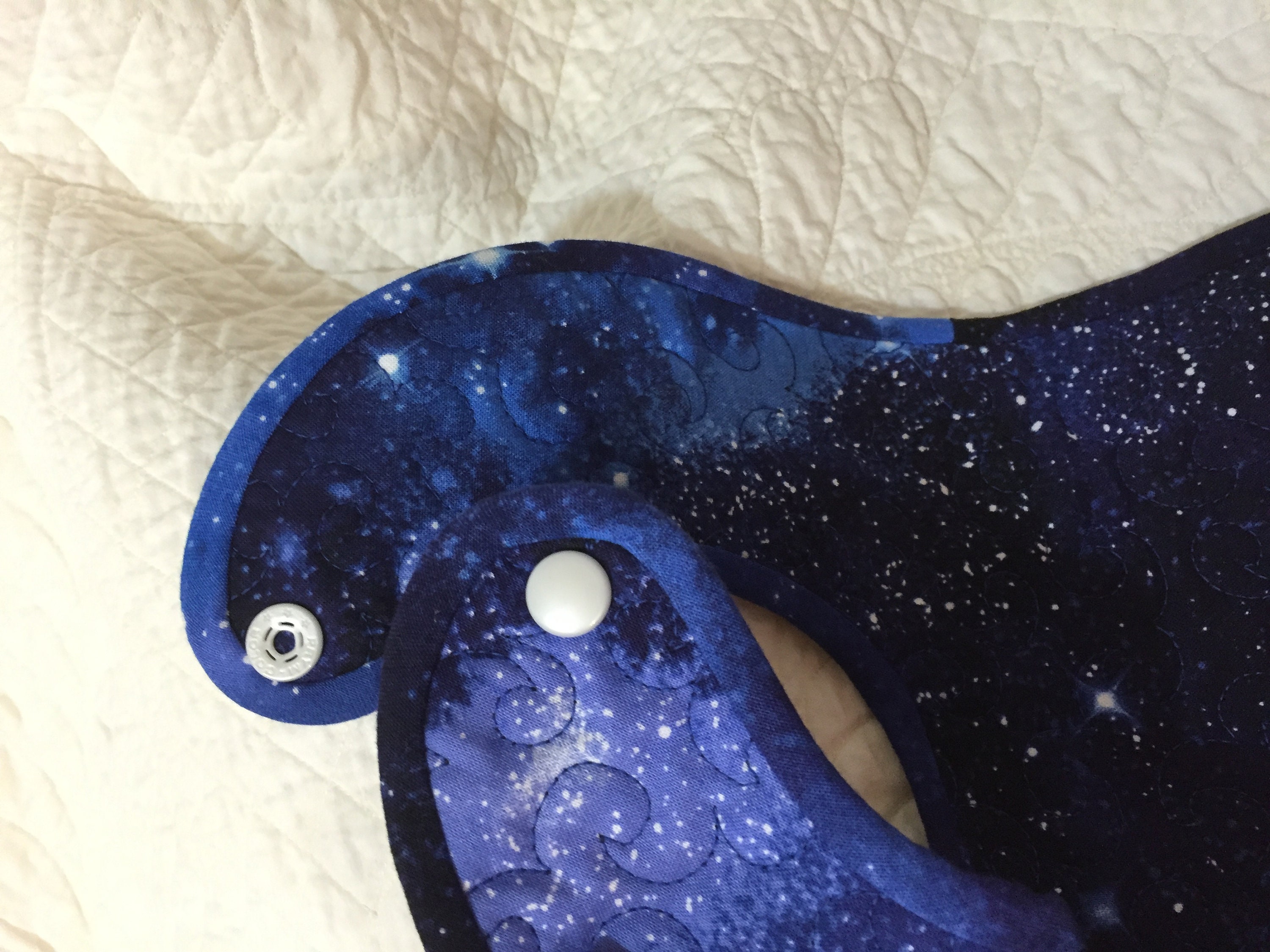 Baby Bib with Snap - Galaxy
