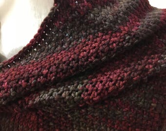 Hand Knit Cowl Snood Quiltsy Handmade