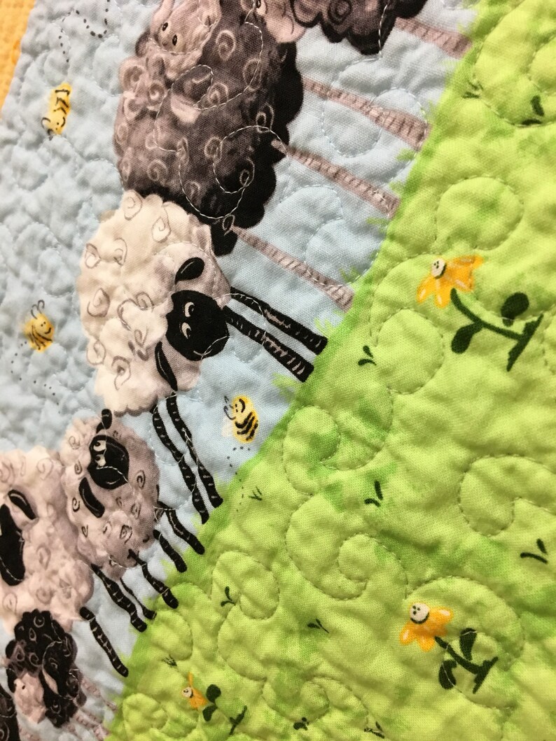 Quiltsy Lewe the Ewe Challenge Baby Shower Gift Quilted Baby Etsy