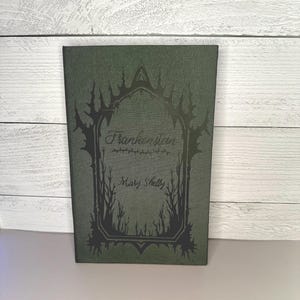 Hand bound Frankenstein book