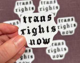 Trans Rights charity stickers