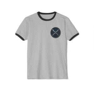 Cryptocurrency Unisex Ringer Tee Shirt - Crypto Currency Lover Tee, HODL Shirt, Investor Apparel, Finance