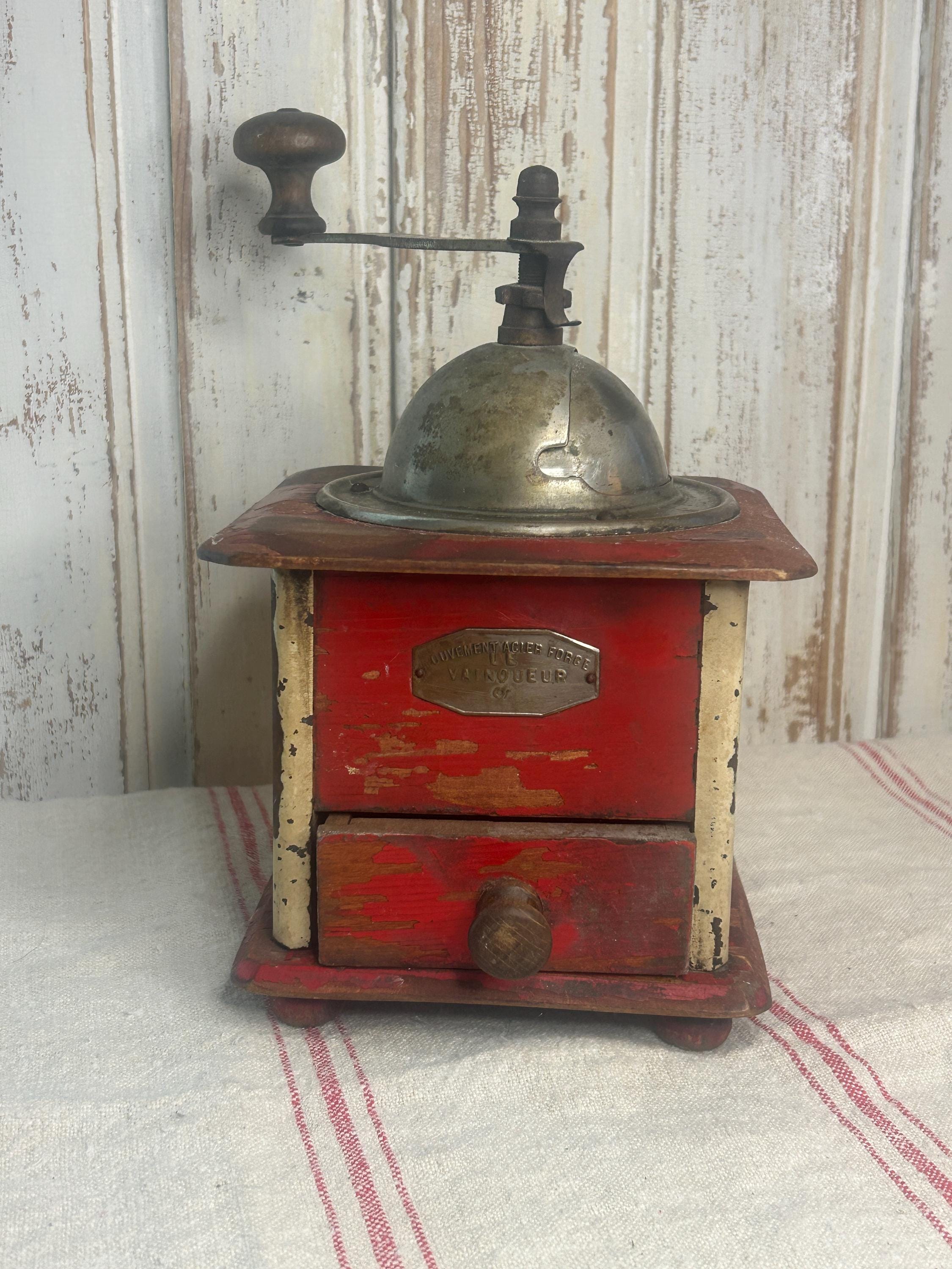 French Antique Coffee Grinder - Etsy