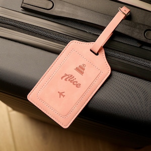 Personalized Vegan Leather Luggage Tag,Best Travel Gifts,Custom Luggage Tag,Engraved Monogram Luggage Tag,Suitcase Tag,Wedding Party Favors.