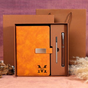 Personalized A5 Vegan Leather Notebook,Custom pattern engraving Notebook,Personalized journal,Back to School Notebook Gift,Gift for teachers