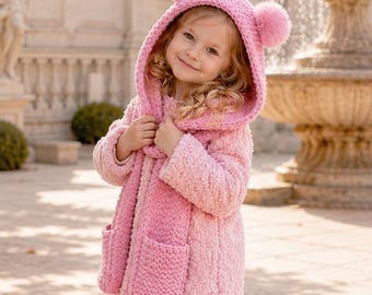 Hooded Scarf Knitting Pattern with Pocket | Hoodie Scarf PDF | Garter Stitch | Kids Teens Adults