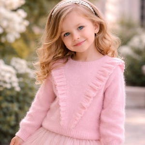 Sweter dziecięcy ze wzorem dziewiarskim PDF | Patron Tricot Enfant | Pull Raglan Enfant Facile | Łatwa dzianina