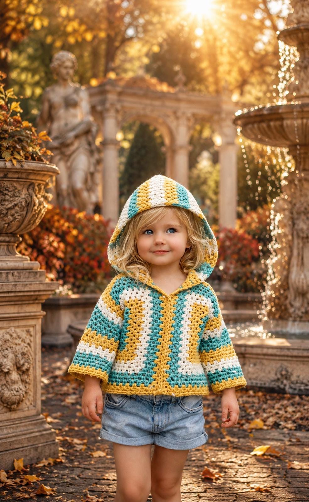 39 Hexi Cardigan Crochet Pattern: Enhance Your Skills with Unique Designs 9 Crochet Granny Hexagon Cardigan Pattern Kids Hooded