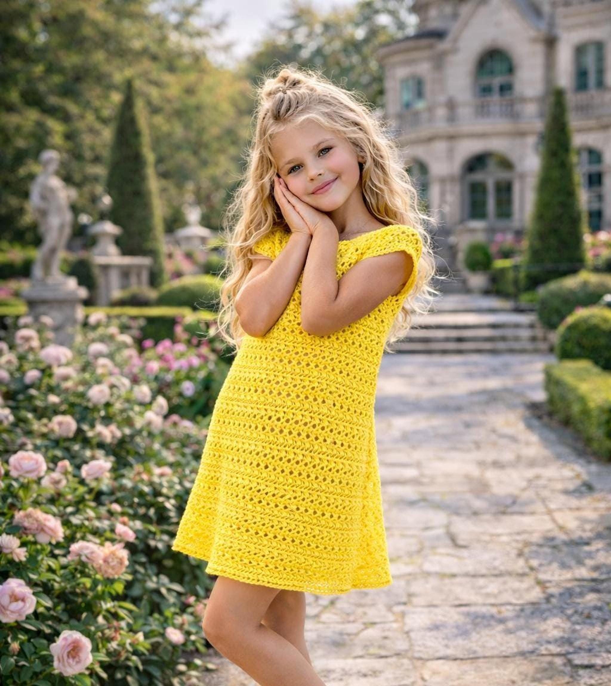 39 Adorable Crochet Patterns for Girls’ Dresses to Make for Special Occasions and... 4 Crochet Girl Dress