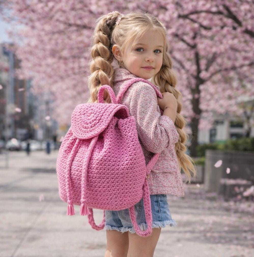 39 Crochet Backpack Patterns with Lambs, Bunnies, and Grannies 15 Crochet Backpack Kids Crochet Bag