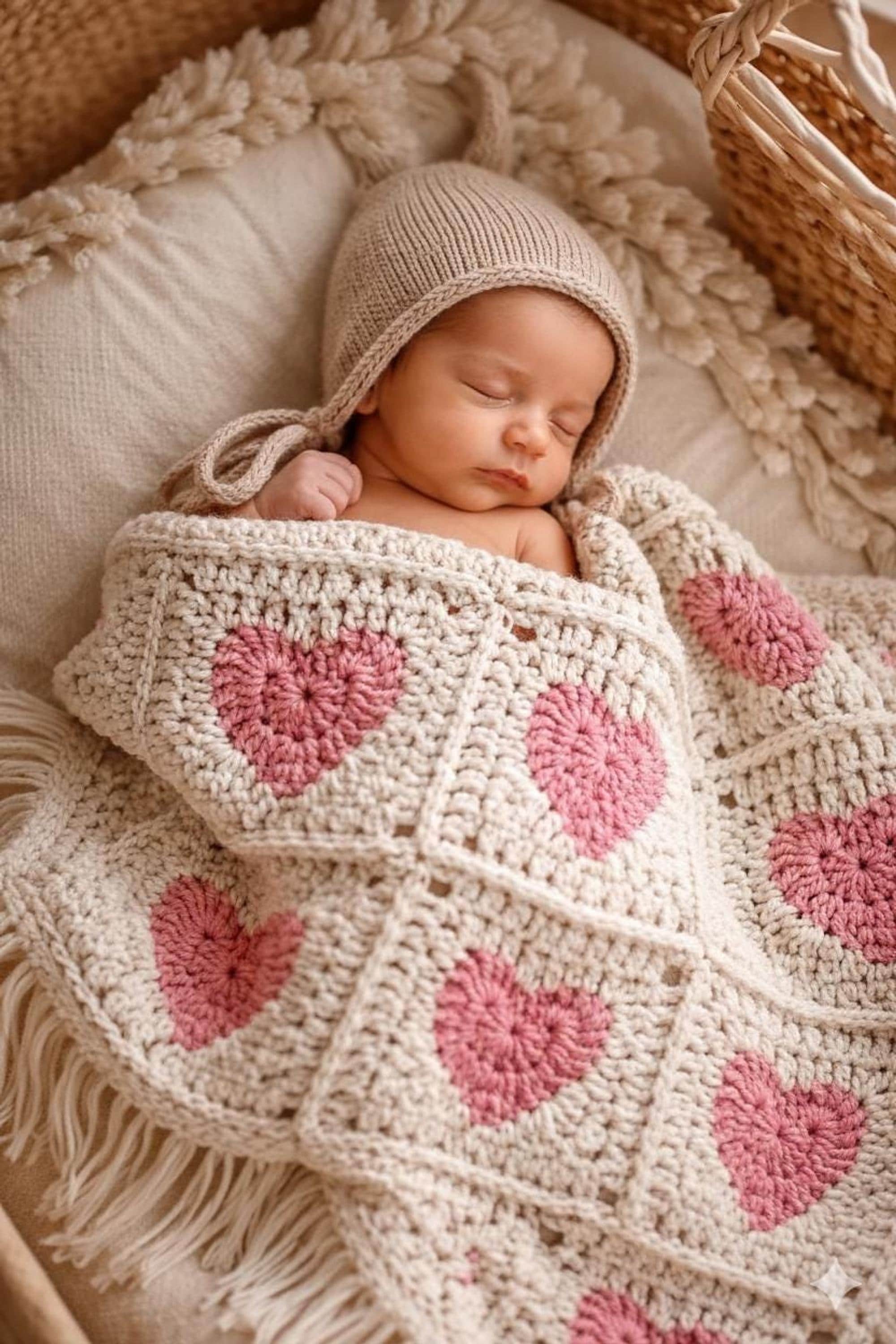 39 Heart Granny Square Crochet Patterns for Blankets, Bags, and Sweet Motifs 10 Crochet Baby Blanket