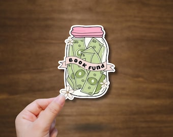 Book Fund Vinyl Sticker | BookTok Stickers for Book Lovers, Kindle, Journals, Laptops, Water Bottles & Gifts