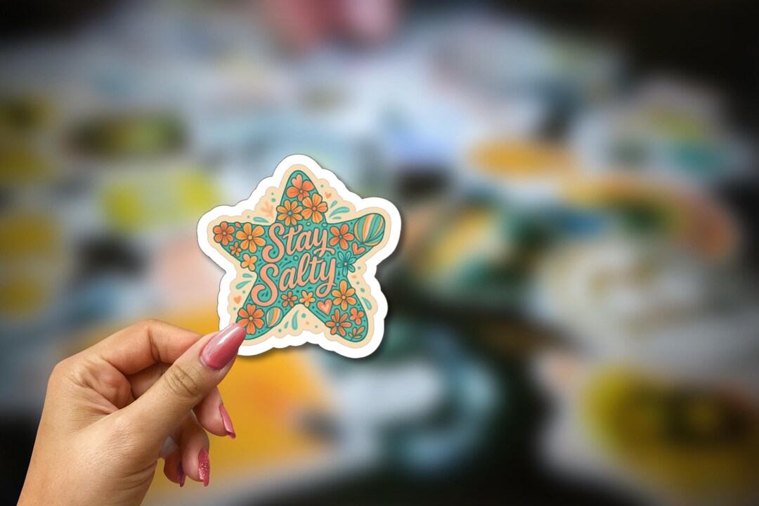 Stay Salty Beach Starfish Vinyl Sticker | Stay Salty – Sassy Vinyl ...