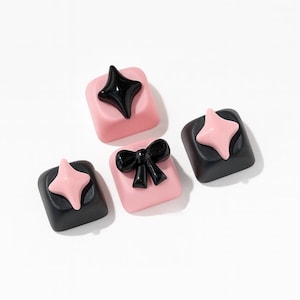 Gift For Gamers Kawaii Keycaps, Pink Cute Keycap, Anime Keycaps, Pink Keycap, 3d Keycaps, Cute Keyboard Accessories, Cartoon Keycap