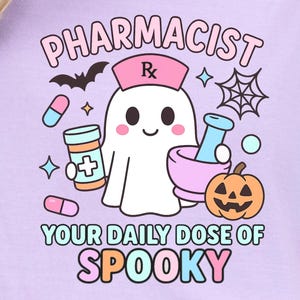 Halloween Pharmacy Tech Pharmacist Dose of Spooky Sweatshirt / Tee, Pharmacy Tech Nursing sweatshirt, Pharmacy shirt, Prescription shirt