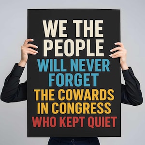 We The People Protest Sign: Political Activist Art (Digital Download)
