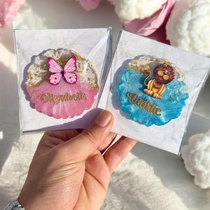 Keepsake Fridge Magnet, Gift for Girl, Birthday Party GiftsResin Magnet for Baby Shower, Baby Shower Party Favor, 1st Birthday Party Favor