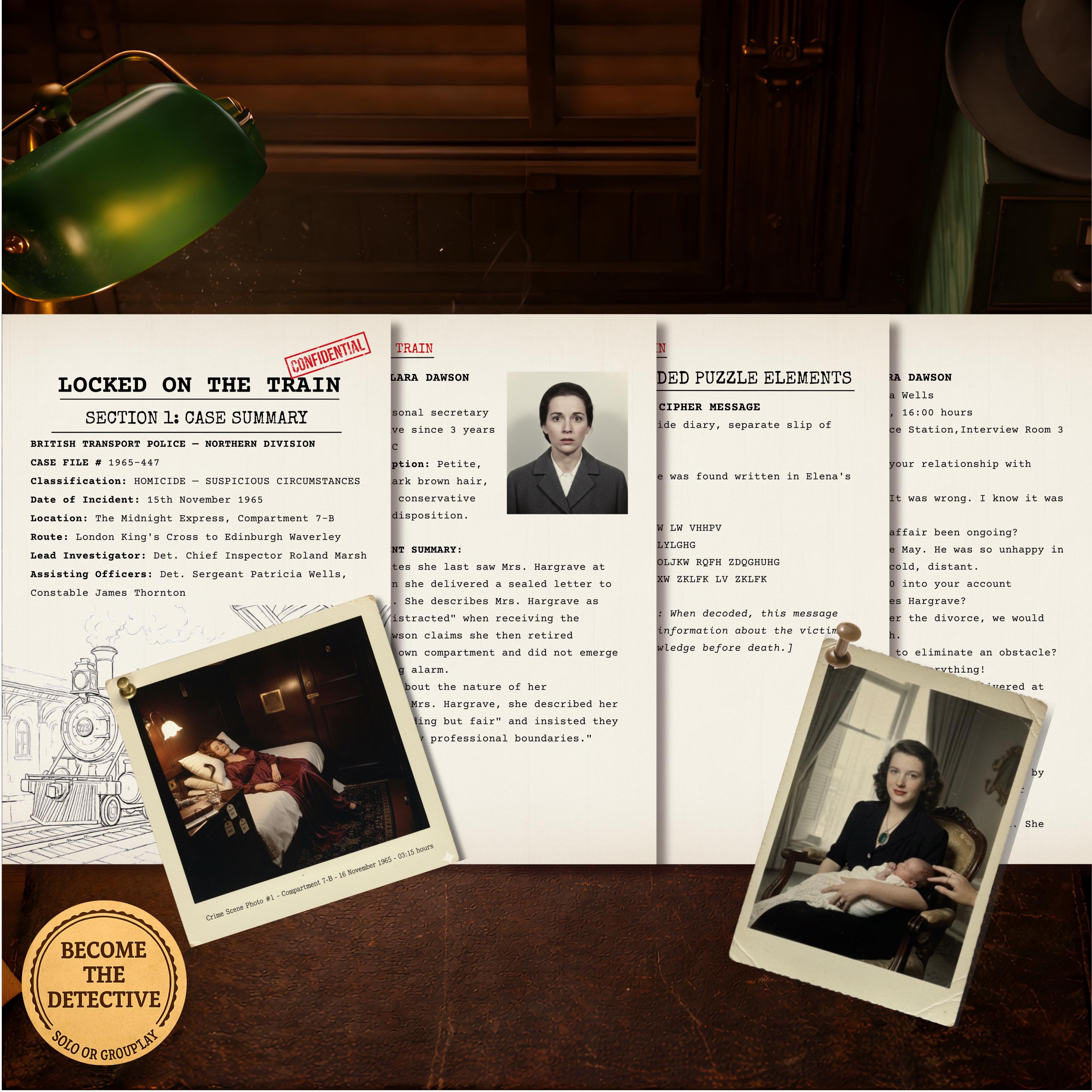Murder Mystery Printable PDF | Cold Case Investigation File | Detective ...
