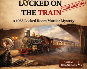 Printable Murder Mystery | Cold Case Investigation File | Detective Game Night | True Crime Train Mystery