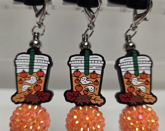 Fall Drink Tumbler Straw Charm