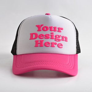 Personalizowana czapka typu trucker z pianki PUFF 3D, spersonalizowana czapka baseballowa, czapka z pianki unisex, dodatek na imprezę drużynową, prezent na wieczór panieński