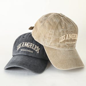 LOS Angeles Embroidered Vintage Baseball Hat, Los Angeles Dad Hat, LA Baseball Hat, Unisex Los Angeles Baseball Hat, Trucker Hat