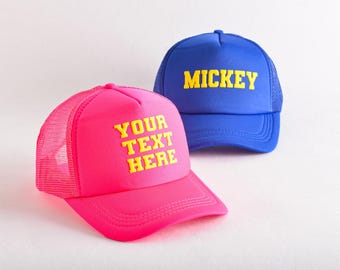 Personalized 3D PUFF Foam Trucker Hat, Custom Unisex Foam Trucker Hat, Baseball Cap, Team Cap, Bachelorette Party Gift